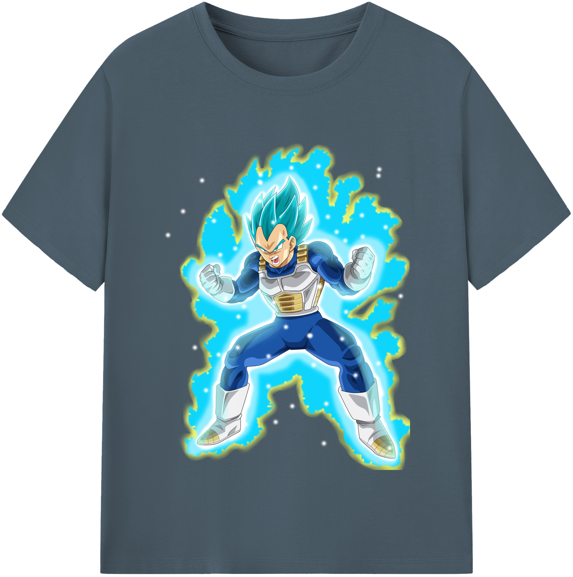（画像用） ドラゴンボール ベジータ四世（Bejīta Yonsei）DRAGON BALL Vegeta IV 綿100％半袖Tシャツ（フロントプリント）